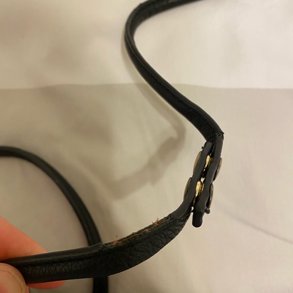 Fossil black leather wallet on chain with RR monogram - Picture 7 of 7